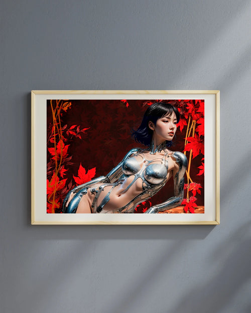 Autumn – Autumn Wall Art | Cyberpunk Fine Art Print by Thierry Bézier Ma boutique