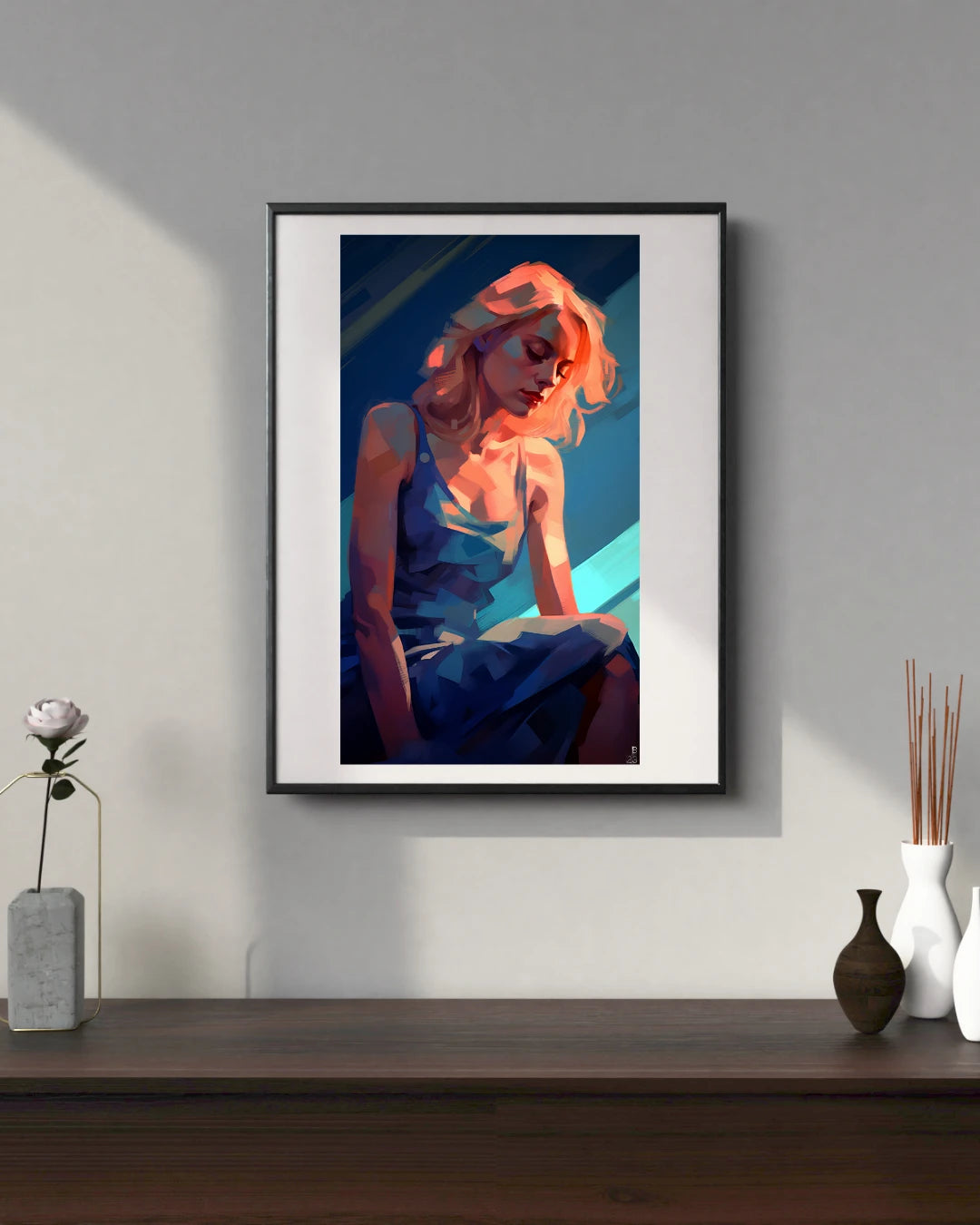 Claire Seated – RED Collection | Fine Art Digital Print Ma boutique