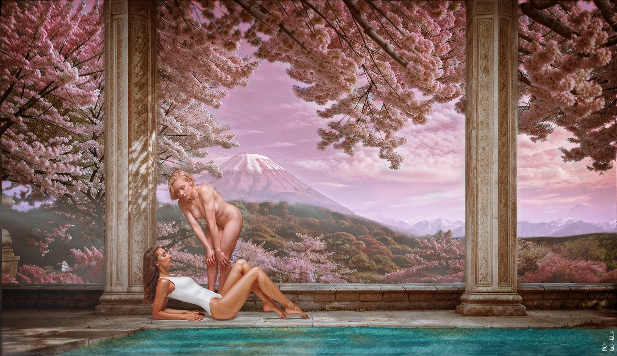 Daybreak under the gaze of Fuji San Ma boutique