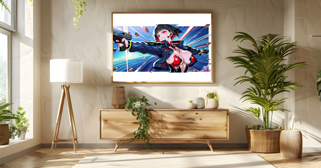 GorgonZ 520 - Cyberpunk Action Scene – Limited Edition Print B23 Design